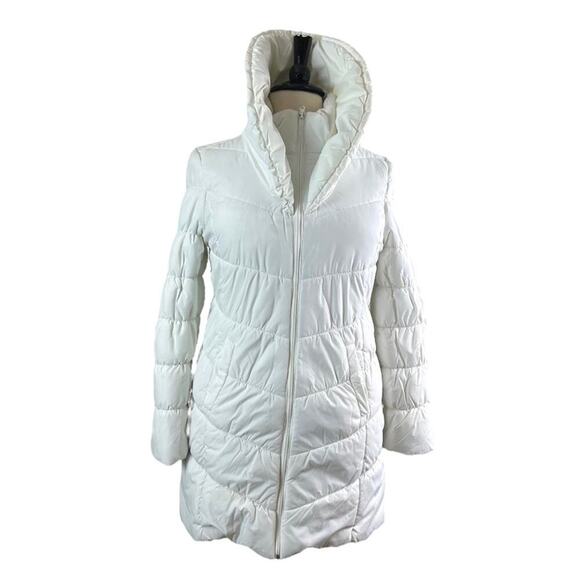 A. Byer Women’s Puffer Long Winter Coat Collar Bright White Women’s Size XL - Picture 5 of 15